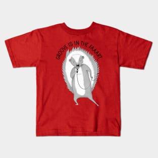 Groove Is In The Fart | Animal Karaoke collection | Red Kids T-Shirt